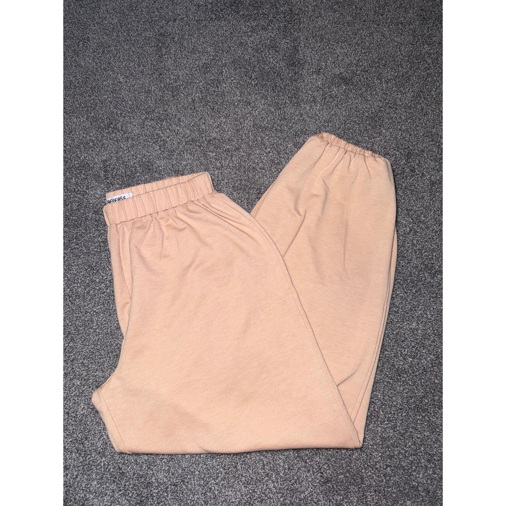 Reverse Women's Peach Colored 100% Cotton Sweatpants/ Joggers‎ Size Medium